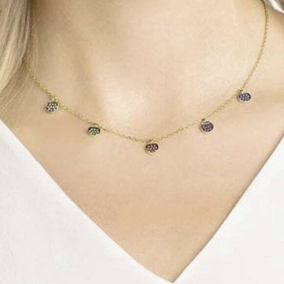 SWAROVSKI NIB Crystal Ginger Choker Multi-Colored Gold Plating 5392917 - Picture 5 of 6